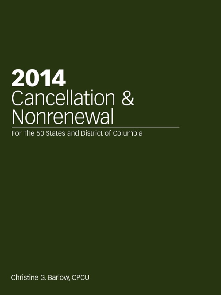 2014 Cancellation & Nonrenewal