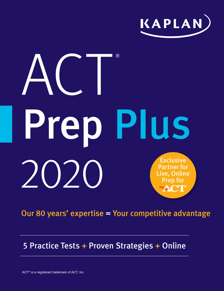 ACT Prep Plus 2020: 5 Practice Tests Proven Strategies Online