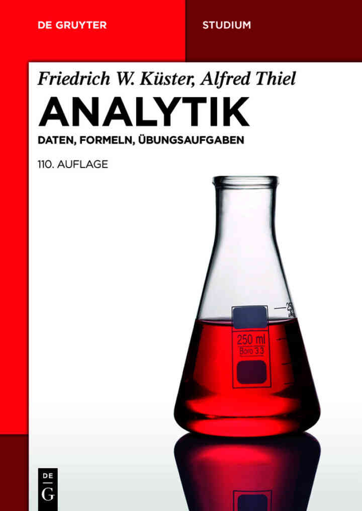 Analytik 1: Daten, Formeln, �bungsaufgaben