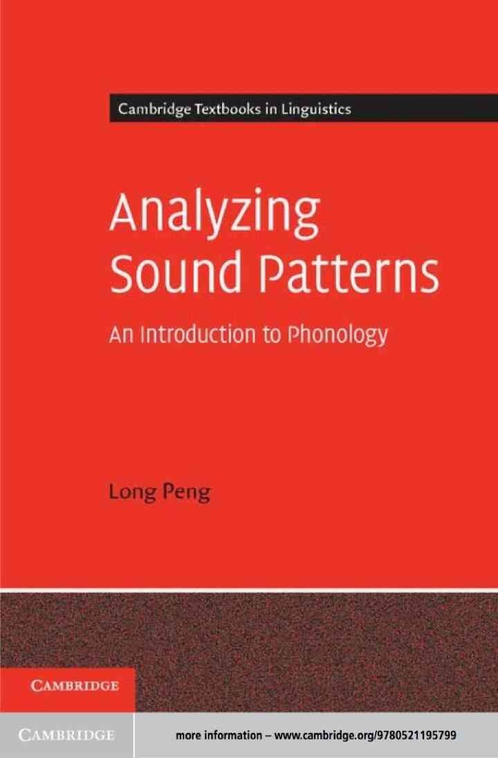 Analyzing Sound Patterns: An Introduction to Phonology