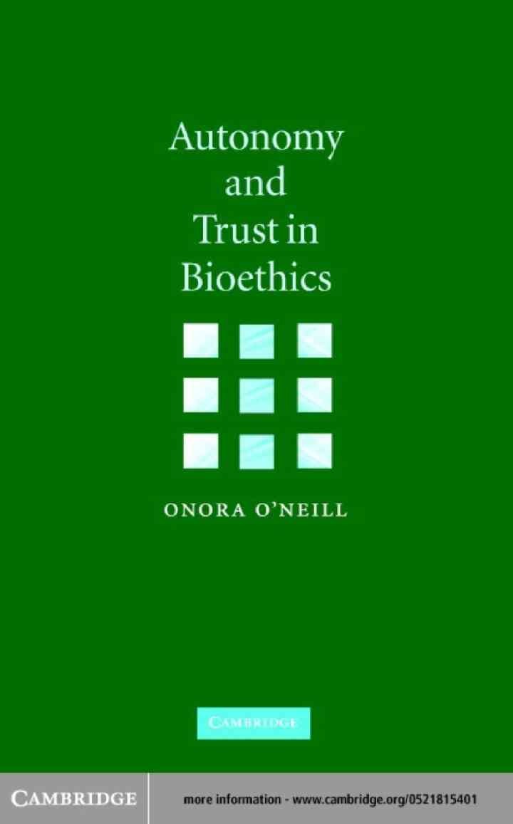 Autonomy and Trust in Bioethics, 1st Edition