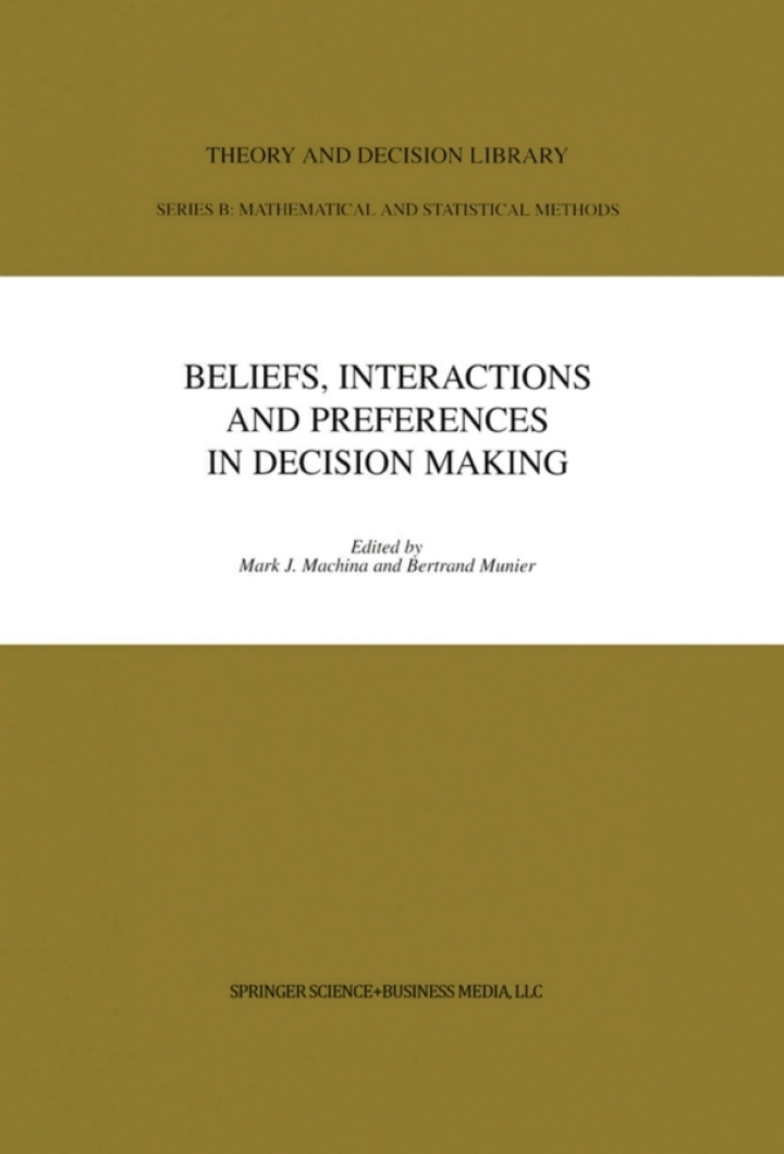 Beliefs Interactions and Preferences: in Decision Making