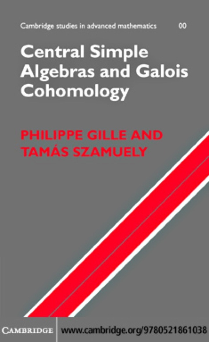 Central Simple Algebras and Galois Cohomology