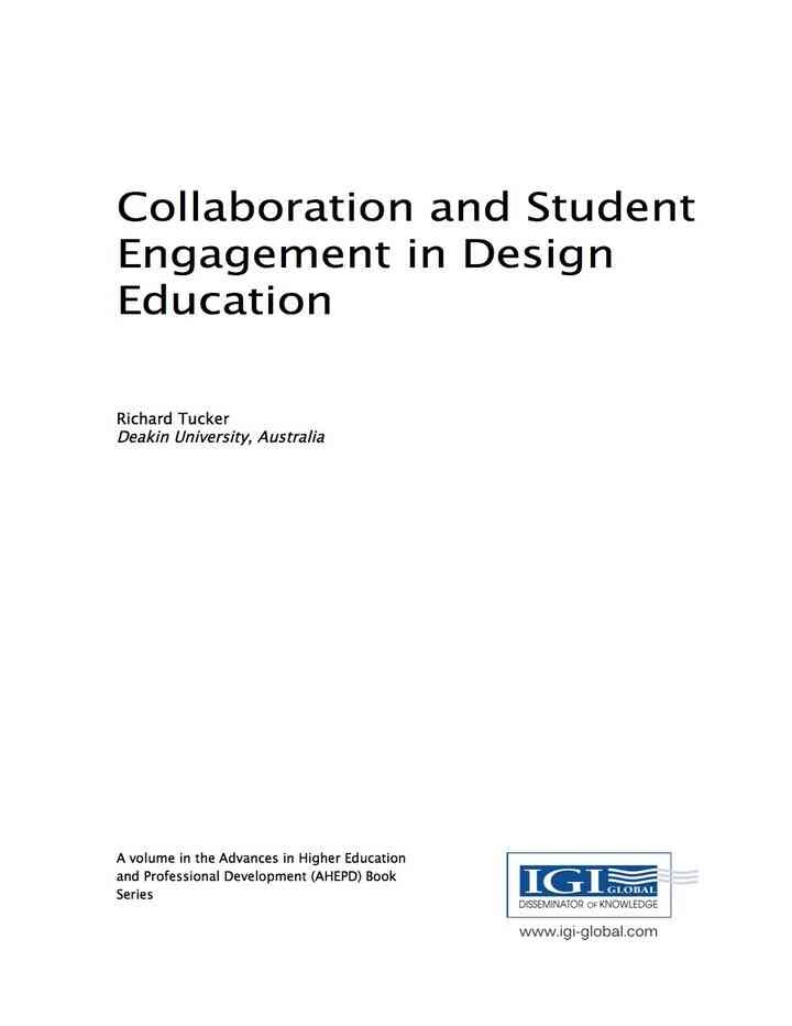 Collaboration and Student Engagement in Design Education