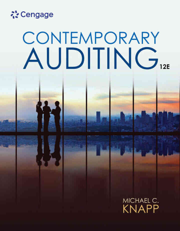 Contemporary Auditing, 12th Edition