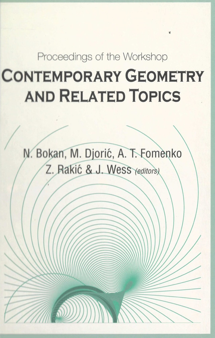 Contemporary Geometry And Related Topics, Proceedings Of The Workshop