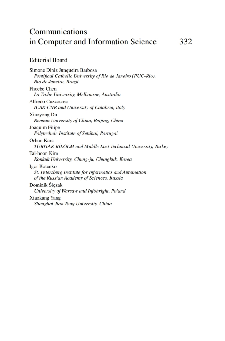 Contemporary Research on E-business Technology and Strategy: International Conference, iCETS 2012, Tianjin, China, August 29-31, 2012, Revised Selected Papers