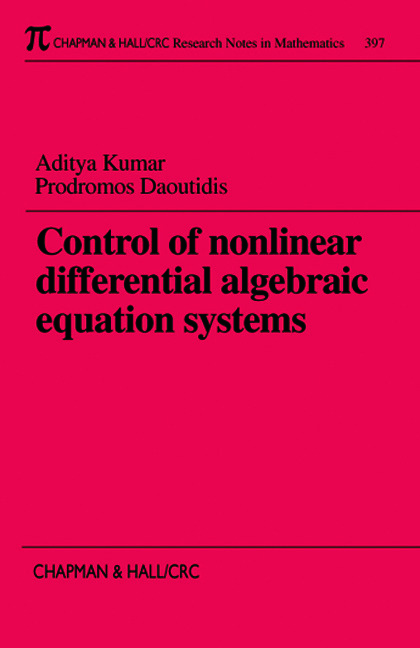 Control of Nonlinear Differential Algebraic Equation Systems with Applications to Chemical Processes