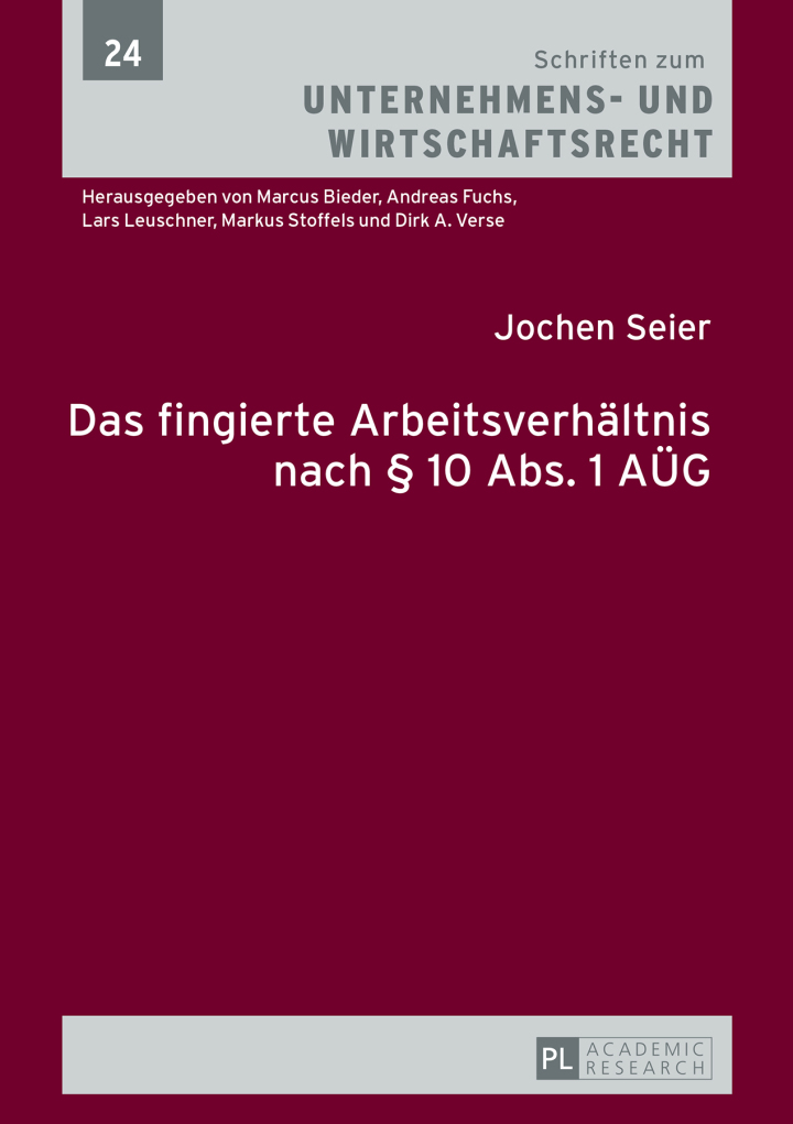 Das fingierte Arbeitsverhaeltnis nach � 10 Abs. 1 AUeG