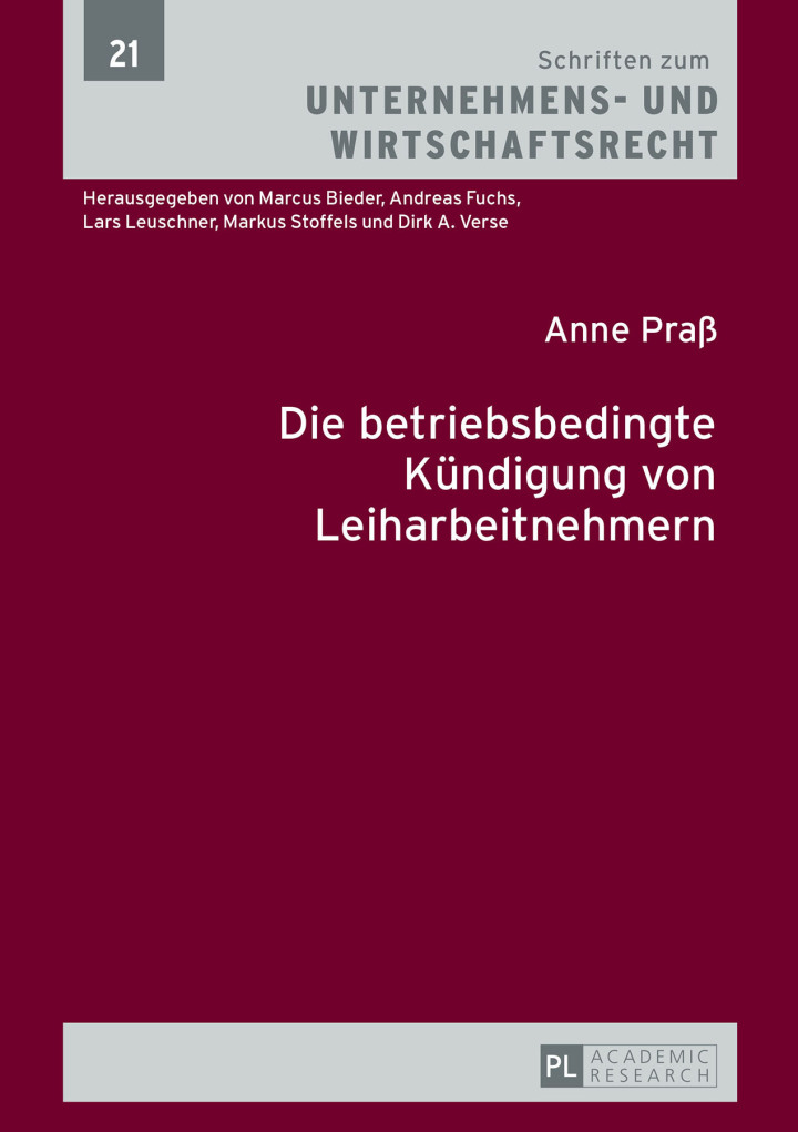 Die betriebsbedingte Kuendigung von Leiharbeitnehmern
