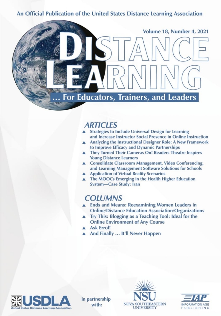 Distance Learning: Volume 18 #4