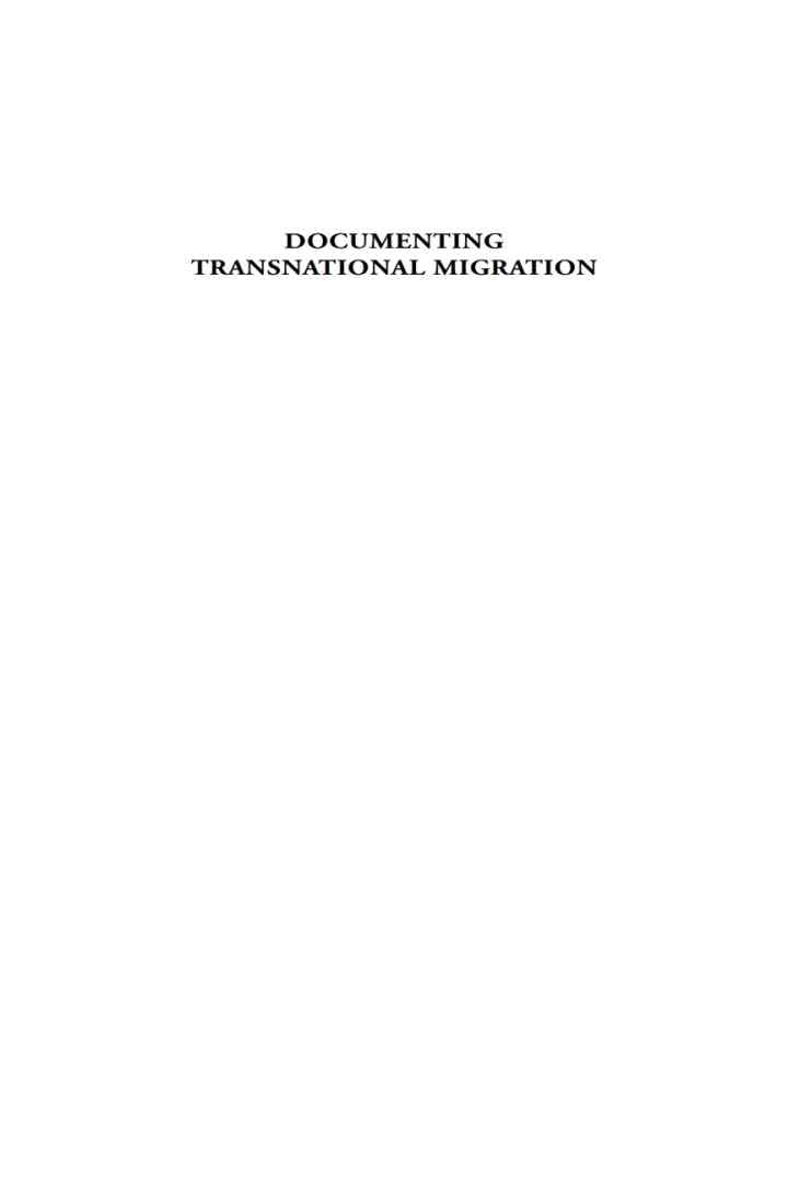 Documenting Transnational Migration: Jordanian Men Working and Studying in Europe, Asia and North America