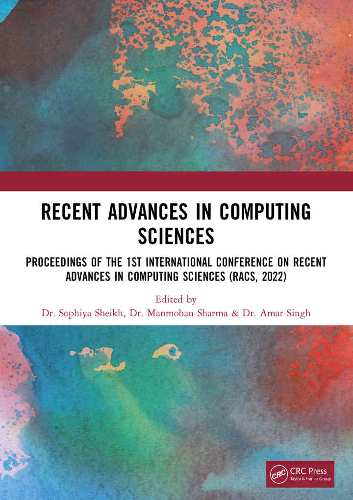 Recent Advances in Computing Sciences: Proceedings of RACS 2022