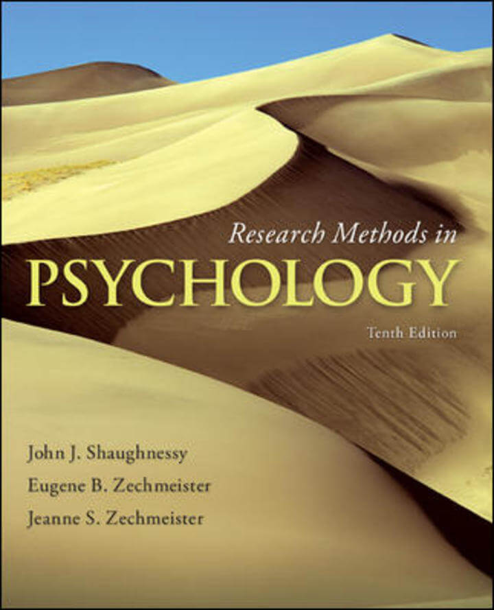Research Methods In Psychology, 10th Edition