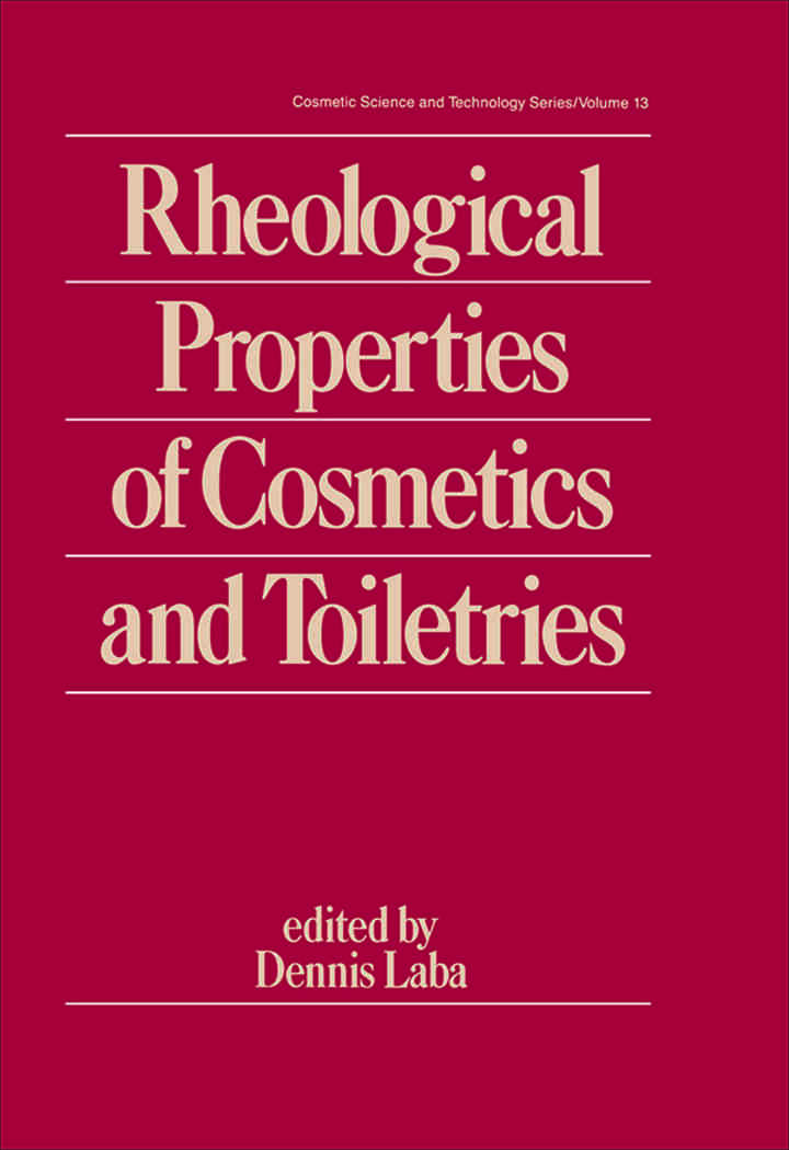 Rheological Properties of Cosmetics and Toiletries