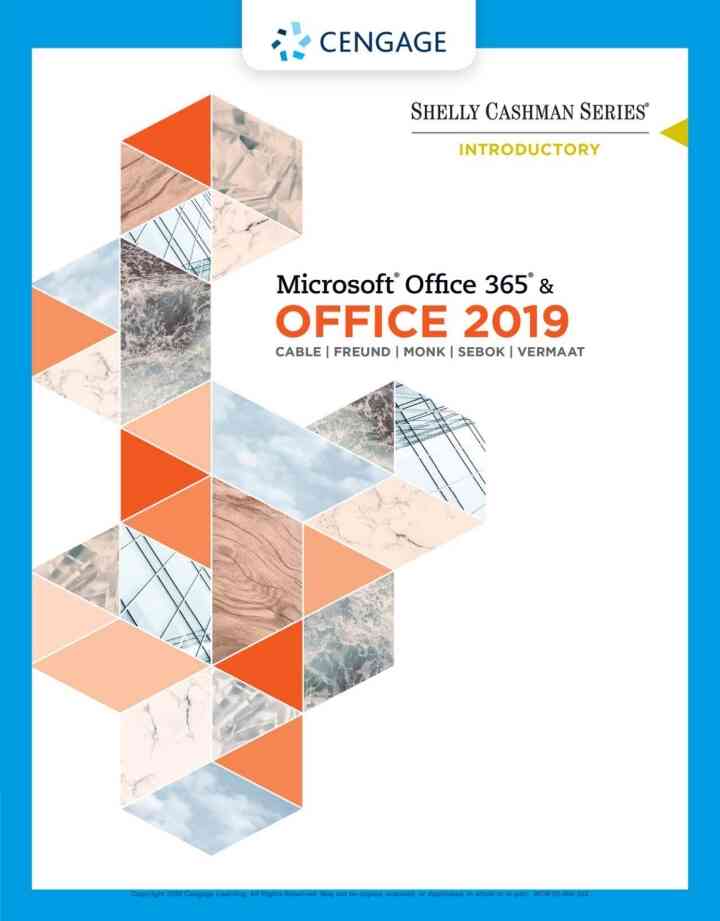 Shelly Cashman Series Microsoft Office 365? & Office 2019 Introductory