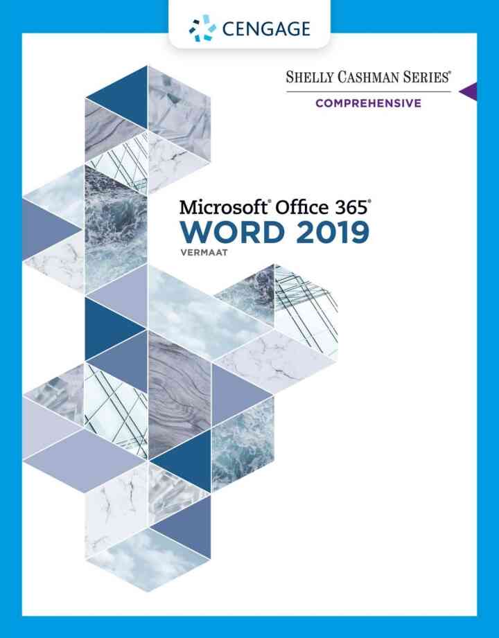 Shelly Cashman Series Microsoft Office 365 & Word 2019 Comprehensive, 1st Edition