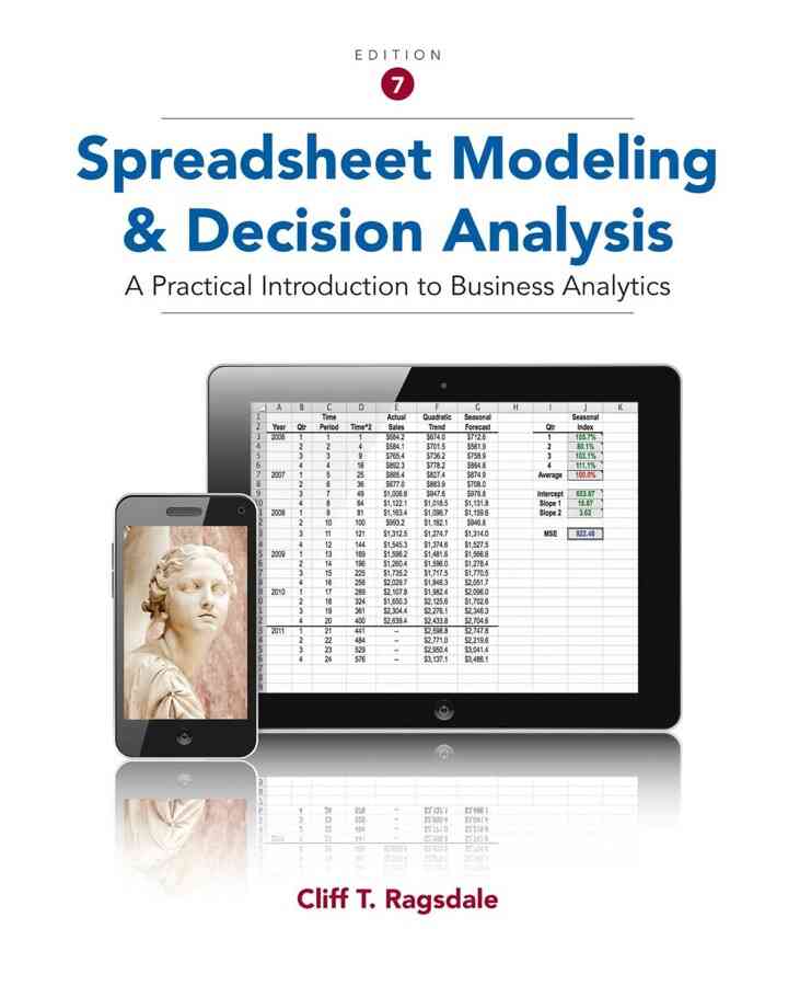Spreadsheet Modeling and Decision Analysis: A Practical Introduction to Business Analytics 7th Edition