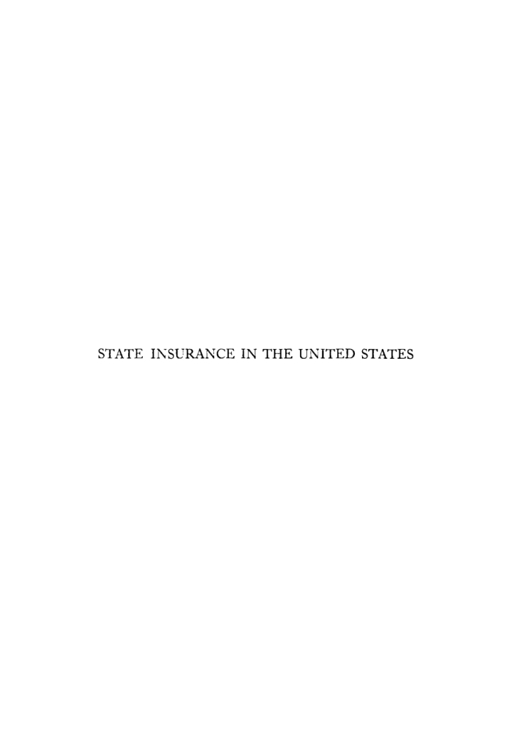 State Insurance in the United States