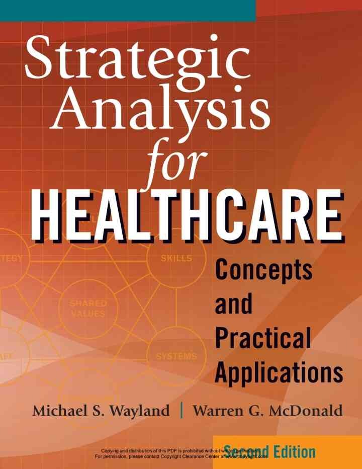 Strategic Analysis for Healthcare Concepts and Practical Applications