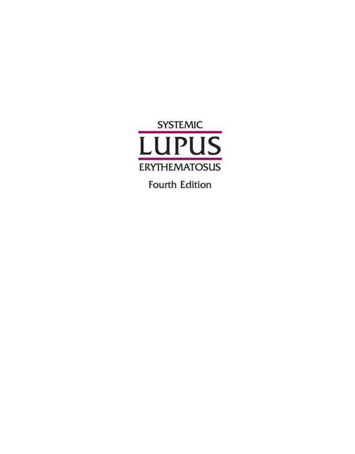 Systemic Lupus Erythematosus, 4th Edition
