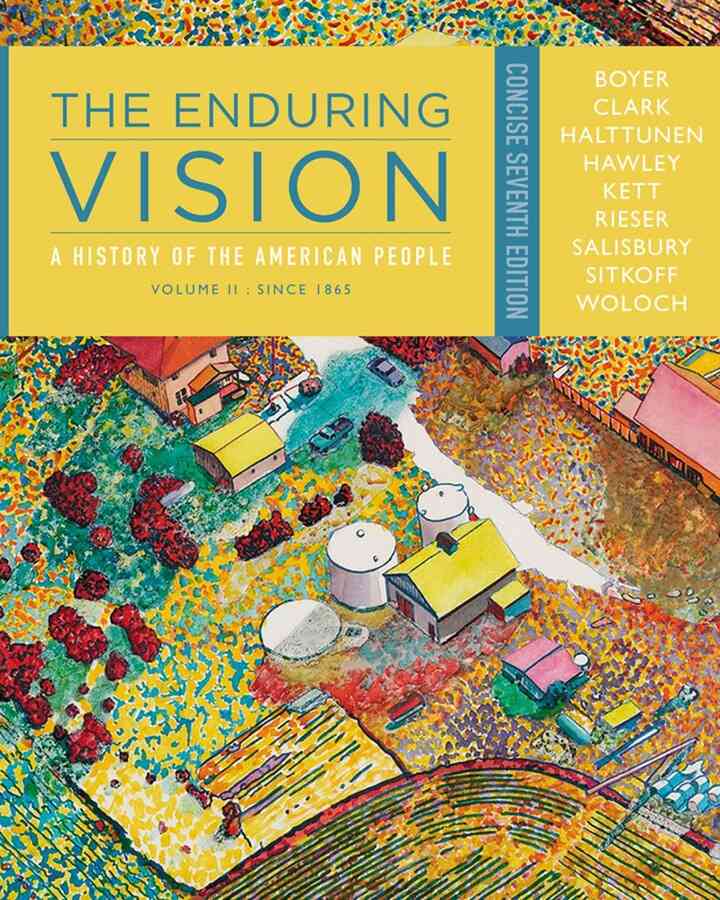 The Enduring Vision: A History of the American People Volume II: Since 1865 Concise 7th Edition