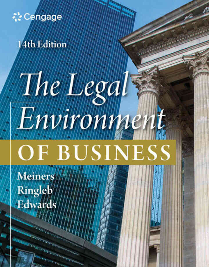 The Legal Environment of Business, 14th Edition