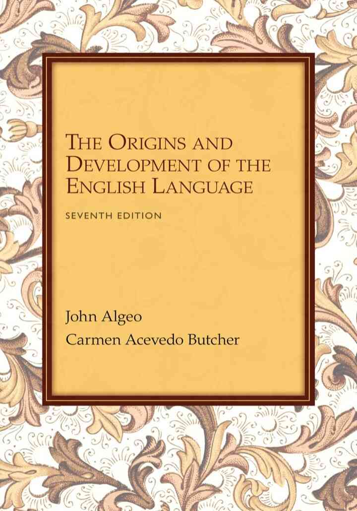 The Origins and Development of the English Language 7th Edition