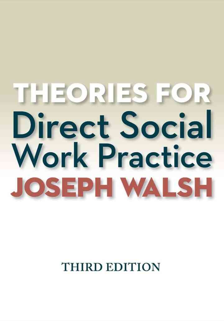 Theories for Direct Social Work Practice 3rd Edition